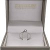 anello diamante solitario in oro bianco - immagine 3