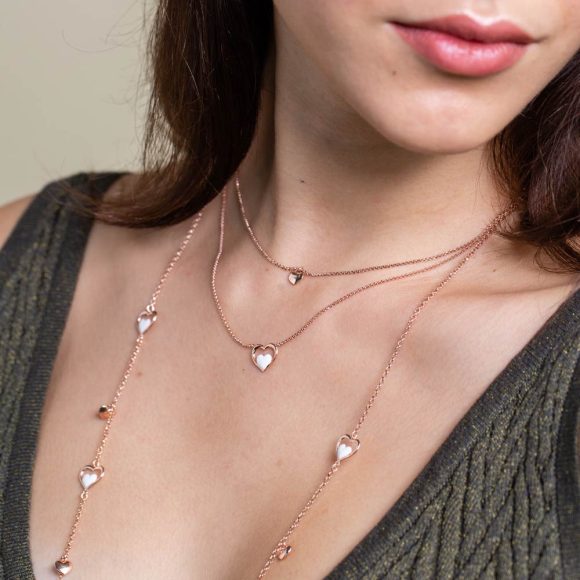 collana donna gioielli Grace T. Pioggia di Cuori - immagine 2