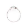 anello acquamarina e diamanti pavè in oro bianco - immagine 2