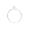 anello diamanti pavè in oro bianco - immagine 2