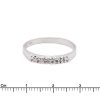 anello diamanti riviera in oro bianco - immagine 3