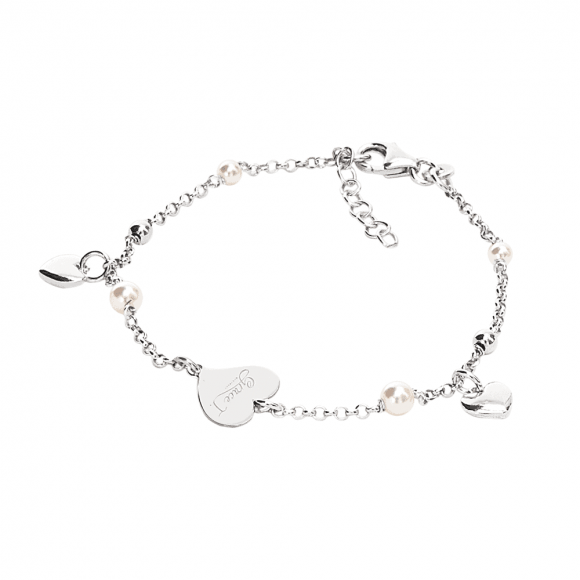 bracciale donna gioielli Grace T. Perle e Cuori