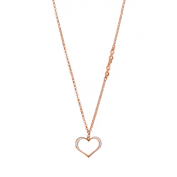 collana donna gioielli Grace T. Cuore Infinito e Smalti