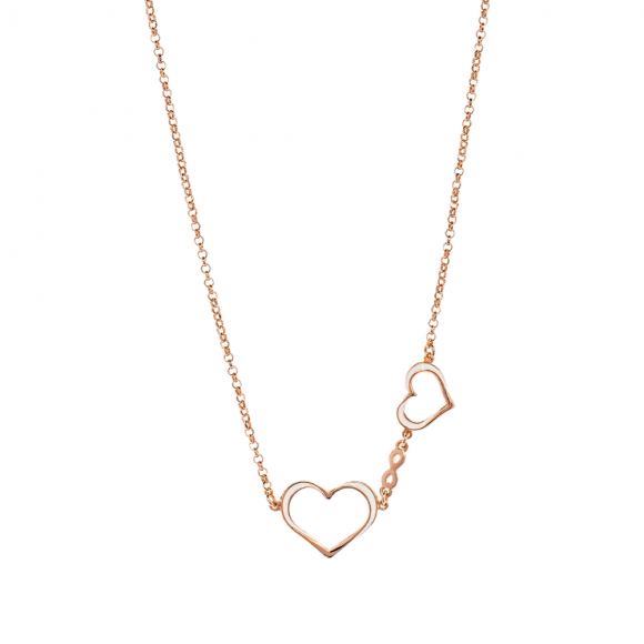 collana donna gioielli Grace T. Cuore Infinito e Smalti