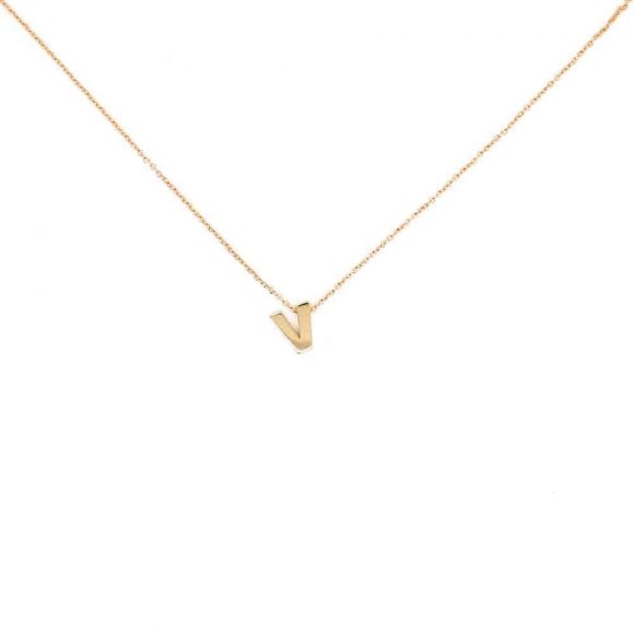 collana donna oro gioielli Grace T. Lettera D'Amore V