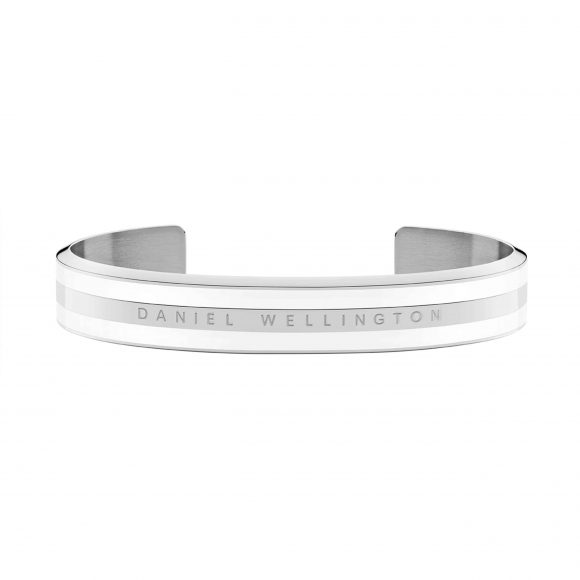 bracciale unisex gioielli Daniel Wellington Classic Bracelet Silver Satin White