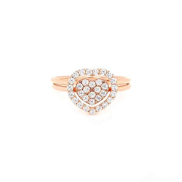 anello donna gioielli Grace T. Cuore Insieme bianco