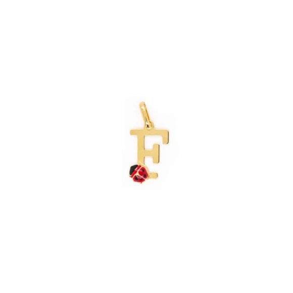 ciondolo bimbo/a gioielli Gold Gallery Lettera F