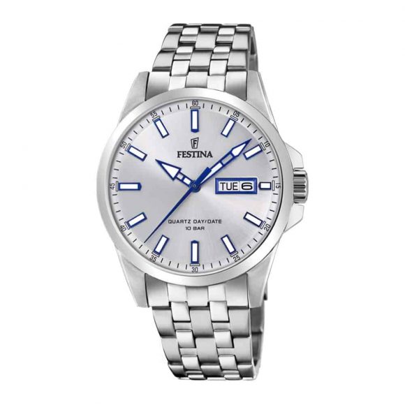 orologio solo tempo uomo Festina Acero Clasico