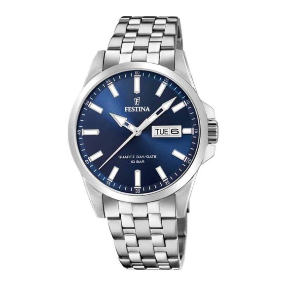 orologio solo tempo uomo Festina Acero Clasico