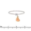anello solitario donna gioielli Grace T. Cuore D'Oro - immagine 3