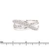 anello diamanti pavè in oro bianco - immagine 3