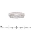 anello diamanti pavè in oro bianco - immagine 3