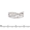 anello diamanti pavè in oro bianco - immagine 3