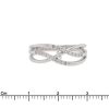 anello diamanti pavè in oro bianco - immagine 3