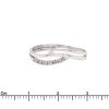 anello diamanti pavè in oro bianco - immagine 3