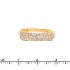anello diamanti pavè in oro giallo - immagine 3