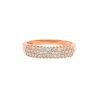 anello diamanti pavè in oro rosa