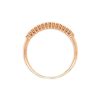 anello diamanti pavè in oro rosa - immagine 2