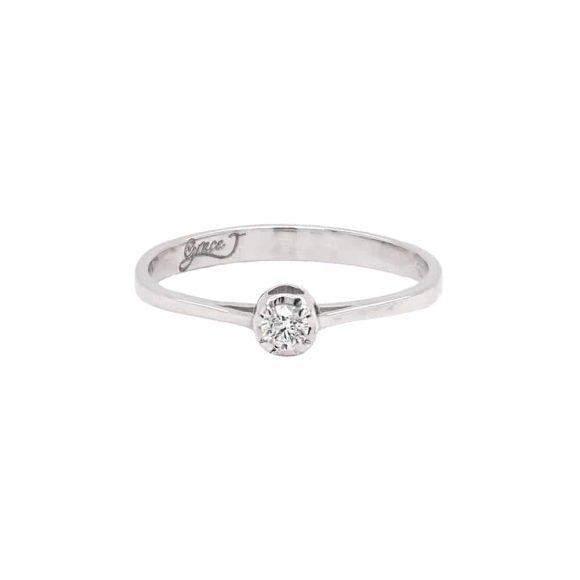 anello solitario donna gioielli Grace T. Cuore Segreto