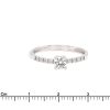 anello diamanti pavè in oro bianco - immagine 3