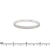 anello diamanti riviera in oro bianco - immagine 3