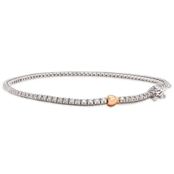 tennis donna gioielli Grace T. Cuore D'Oro