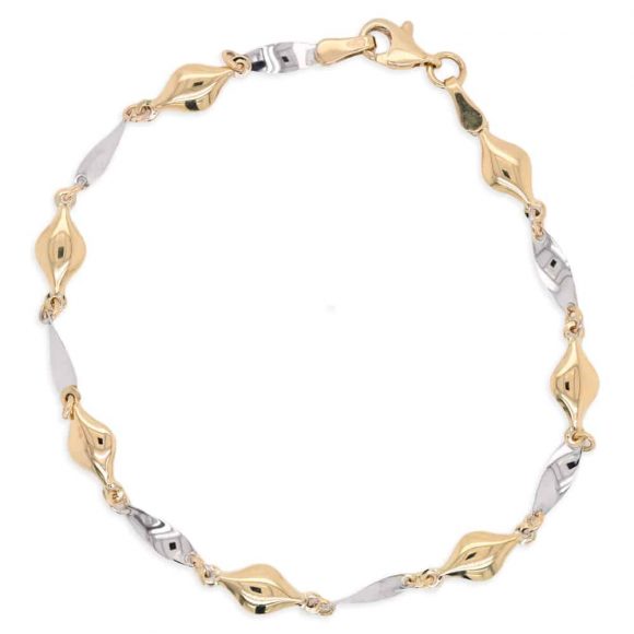 bracciale unisex in oro bicolore