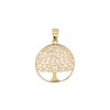 ciondolo albero della vita unisex in oro giallo