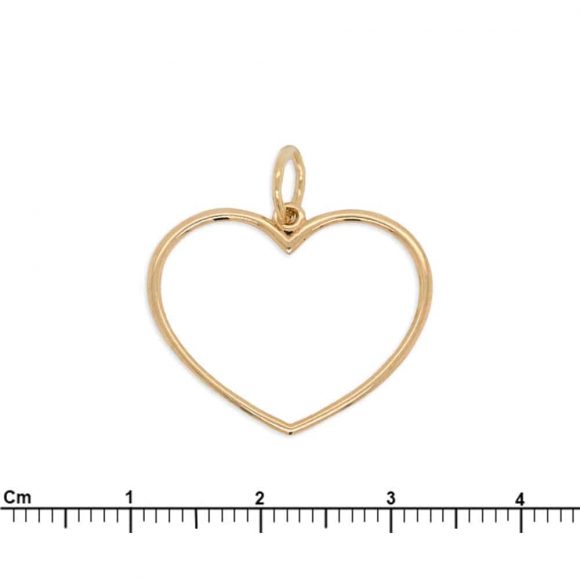 ciondolo cuore donna in oro giallo - immagine 2