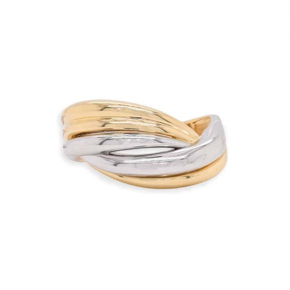 anello donna in oro bicolore