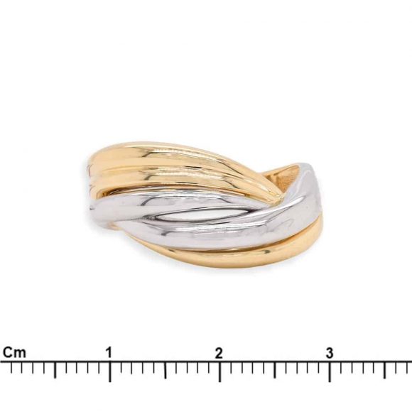 anello donna in oro bicolore - immagine 3