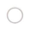 anello veretta zirconi in oro bianco - immagine 2
