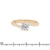 anello donna in oro giallo e zircone - immagine 3