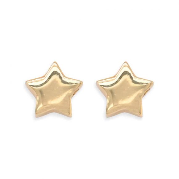 orecchini stella in oro giallo