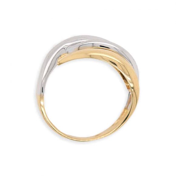 anello donna in oro bicolore - immagine 2
