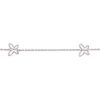 bracciale donna farfalle in oro bianco - immagine 2