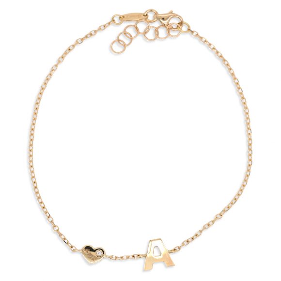 bracciale donna gioielli Grace T. Lettera D'Amore A