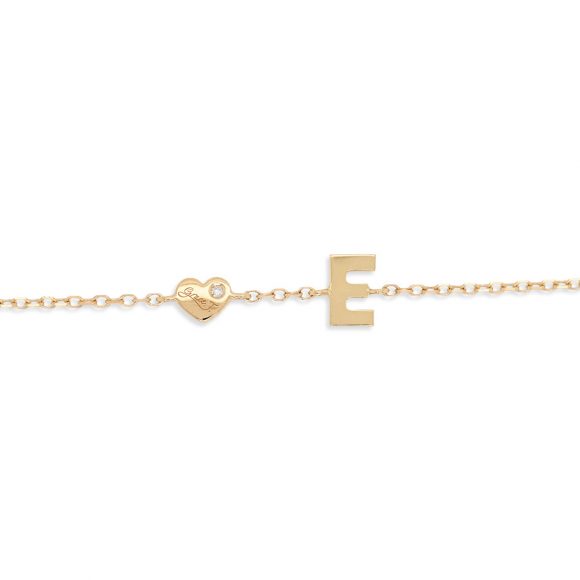 bracciale donna gioielli Grace T. Lettera D'Amore E - immagine 2