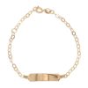 bracciale piastra bimbo unisex in oro giallo