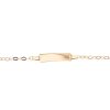 bracciale piastra bimbo unisex in oro giallo - immagine 2