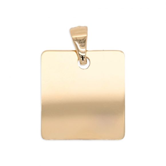 ciondolo piastra unisex in oro giallo