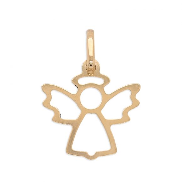 ciondolo angelo unisex in oro giallo