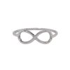 anello infinito in oro bianco