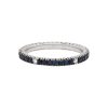 anello veretta zaffiro e diamanti in oro bianco