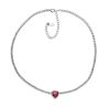 collana tennis cuore donna argento e zirconi Gold Gallery