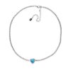 collana tennis cuore donna argento e zirconi Gold Gallery