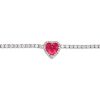 collana tennis cuore donna argento e zirconi Gold Gallery - immagine 2
