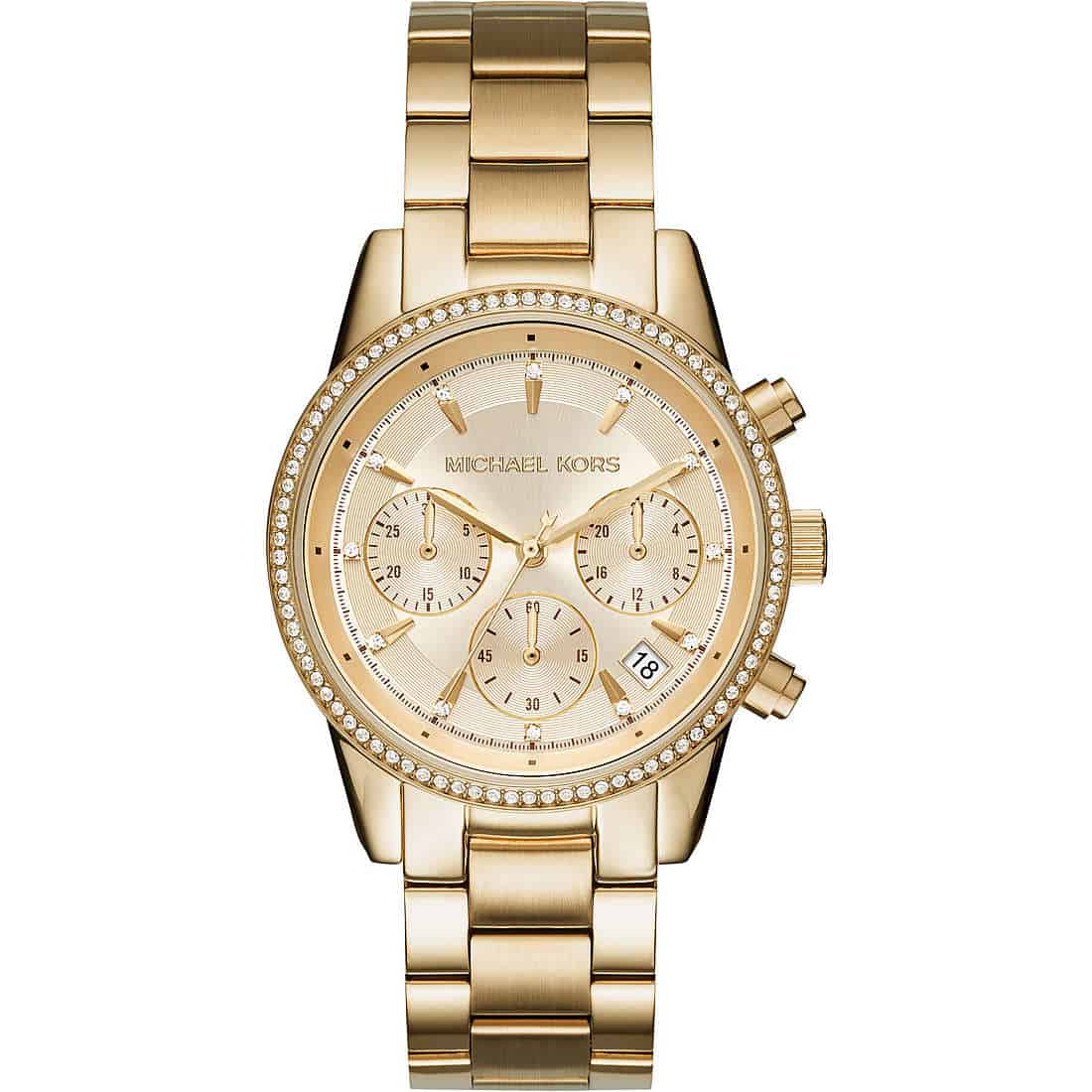 orologio cronografo donna Michael Kors Ritz MK6356 Gold Gallery