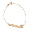 bracciale piastra bimbo unisex in oro giallo